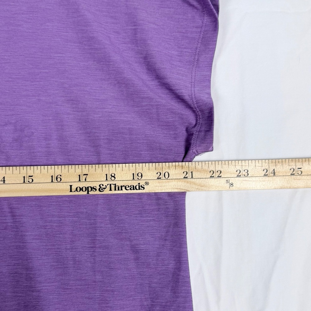 Tuff Athletics Sport Shirts Lot 2xL 1xM Blue Teal Purple Moisture Wicking Yoga - Picture 15 of 16